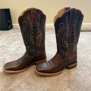 Ariat Womens Leather Cowboy Boots 9.5 US